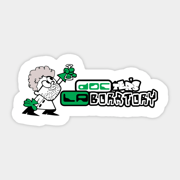 Docter's Laboratory - science lab Sticker by eggtee_com